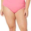 Amazon Essentials Women's High Waist Swim Bottom (Available in Plus Size) (Medium, Hot Pink)