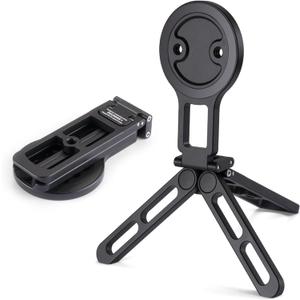 MagSafe Compatible Pocket-Sized Tripod - Sturdy Magnetic Hold, Height-Adjustable for MagSafe Phones, Ideal for Vlogging, Black