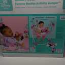 Bright Starts Disney Baby Minnie Mouse Forever Besties Baby Activity Center Jumper with 10 Toys, Lights & Sounds, 360-Degree Seat, 6-12 Months (Pink)