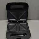 Elite Gourmet ESM2207XSS Sandwich Panini Maker Grilled Cheese, Machine Tuna Melt Omelets Non-stick Cooking Surface, 2 Slice, 750 Watts, Stainless Steel