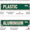 CROQUET Vintage Plastic Street Sign set mallet balls player signs | Indoor/Outdoor | 30" Wide, 7" X 30" Rigid Plastic