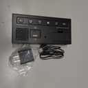 Netzu Alarm Clocks for Bedrooms, Digital Clock with Date Temperature and Weekday, Manual DST, Snooze, 2 Alarms, 4 Volumes for Living Room Home Bedside Desk (Black)