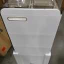 BGYMF 4-Tier Narrow Slim Bathroom Storage Cabinet,Movable,White