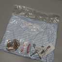 Baseball Toddler Baby Boy Girl Clothes Striped Short Sleeve T-shirt Tops Elastic Waist Shorts Set 2Pcs Summer Outfit (Blue, 12-18M)