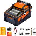 Fusion Splicer AI-9, Fiber Splicer Kit with Upgraded 5" Touch Screen 6-Motor Core Alignment, 5s Fast Splice Fiber Optic Splicing Machine for FTTH SM/MM Cable Installation