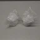 Clear Bathroom Organizer with Lid - 2-Pack Cotton Ball and Cotton Swab Storage Tins for Vanity Storage