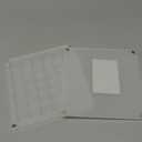 XANGNIER Acrylic Magnetic Seashell Display Box,Clear Sea Shell Display Box,Beach Magnet Storage Organizer Case for Seashell Diamond Beads,36 Grids,Transparent,3 Pack