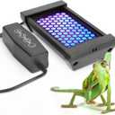 Dimmable LED Reptile UVB Lamp, 8000 Hours UVB Duration for Much Longer Lifespan, Adjustable 4/8/12-Hour Cycles, Suitable for Tortoise and Gecko, 4W, S Size (5INCH)