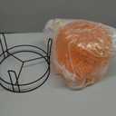1.3 Gallon Fall Pumpkin Plastic Drink Dispenser with Metal Stand