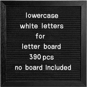 Felt Letter Board Letters Set - Pre-Cut 390pcs Lowercase Letters Only (No Board Included)