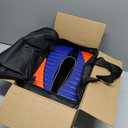 Camper Leveler, 2 Pack RV Leveling Blocks, Camper Wheel Chocks Up to 35,000 lbs, Heavy Duty Curved Levelers, RV Camper Leveler Kit with Anti-Slip Mats and Carrying Bag (Blue)