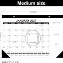4 x GuassLee Desk Calendar 2026-2027 (Jun. 2026 - Dec. 2027), 19 Months Calendar 17" 11.5" Desktop Planner with Julian Date, Monthly Goals, Academic To-Do List, for Home, Office, School & Teachers, 17"x11.5"