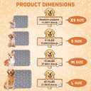 Puppy Pee Pads with Pheromones,Forever Pad,Washable Pee Pads for Dogs,Reusable Dog Pee Pads,Waterproof and Leak-Proof,Non-Slip Base Training Pad Suitable for Home and Dog Crates(Gray,M)