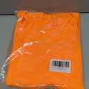 Smile Fish Women Casual Sexy 80s Costumes Fishnet Neon Off Shoulder T-Shirt (Orange, US 6-8/ Tag Size M), 2Pcs