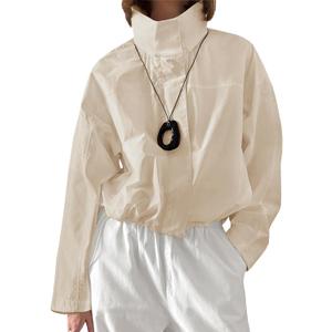 Yousify Womens Casual Lightweight Jackets Hooded Windbreaker Jacket Sun Protection Coat Spring Outerwear (Small, Khaki)