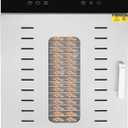 Rotary Food Dehydrator Machine, 20 Trays Stainless Steel, 1370W Dual Fan 360, 24H Adjustable Timer, 86 to 194 Temperature Control, Overheat Protection, Food Dryer for Jerky Fruit