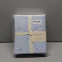 Laura Ashley - King Sheets, Cotton Percale Bedding Set, Lightweight & Breathable Home Decor (Turtle Gingham Blue, King)