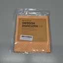 Swedish Wholesale Dishcloths Reusable 8" x 7" Sponge Cloths, Bulk 10 Pack of High Absorbent Cellulose Dish & Kitchen Cleaning Hand Towels, Wring to Dry & Machine Wash, Odor Resistant, Orange