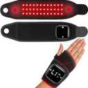 Red Light Therapy Hand Wrist, 660nm & 850nm Near Infrared Light Therapy Device,36LEDs with Heat & Massage,2000mAh Wireless Controller for Knee Ankle Foot Joint Faster Recovery Pain Relief