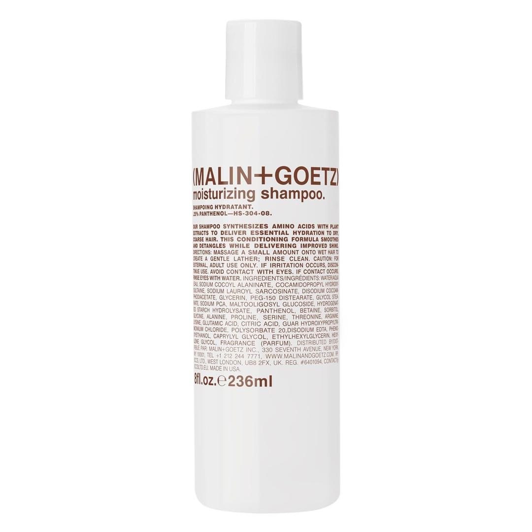 MALIN+GOETZ Shampoo | Hydrating Basil or Clarifying Peppermint Formula | Daily Cleanser with Amino Acids | For All Hair Types | Vegan, Sulfate-Free & Unisex