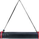 TRANSON Small Poster Tube Storage 17 to 27 Extendable for Documents Blueprints Artworks Scrolls (1 Pack-Red)