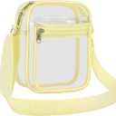 COK Clear Purse for Stadium Events Clear Crossbody Bag for Women and Men with Front Pocket for Concerts Festivals