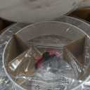 Fintonglan 17.7" Crystal Flush Mount Ceiling Light Fixtures Modern Round LED Chandelier Light Fixture Ceiling Lamp for Living Room Dining Room Kitchen 48W 6000K (round cool white)