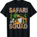 Safari Art for Men Women Zoologist African Print Zoo Safari T-Shirt, Size: S