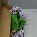 2 Bunchs 21in,Light Purple Real Touch Hydrangea Artificial Flowers,with 10pcs Flower Heads 20pcs Green Leaves, Faux Hydrangea Flowers,for Home Office Decor Wedding Party Arrangements