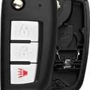 CWTWB1G767 Key Fob Shell Case Compatible with Rogue 2014-2020 Rogue Select 2014-2015 Rogue Sport 2017-2020