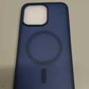 SUPFINE Magnetic for iPhone 15 Pro Max Case(Compatible with MagSafe)(Military Grade Drop Protection) Slim Translucent Matte Shockproof with Anti-Fingerprint Phone Case,Deep Blue