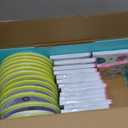 8 1/2" Pastel Happy Easter Disposable Round Paper Dinner Plates - Pack Of 12, 8 Plates Per Pack,  And Napkins Pack Of 16, 16 Napkins Per Pack