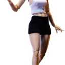 1/12 Scale Female Action Figure,6inch Super Flexible Girl Figure Body Doll with Head Sculpt&Replaceable Chest Legs Accessory Collection (Pale Skin)