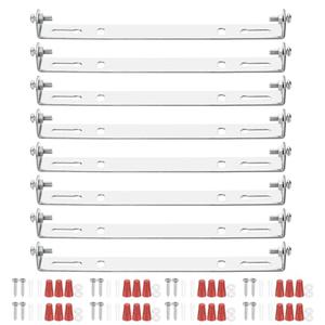 PATIKIL 150mm (5.91") Universal Light Fixture Mounting Bracket Kit, 4 Set Light Crossbar Ceiling Light Plate with Screw for Wall Light Ceiling Light Pendant Chandelier PATIKIL 150mm (5.91") Universal Light Fixture Mounting Bracket Kit, 4 Set Light Crossbar Ceiling Light Plate with Screw for Wall Light Ceiling Light Pendant Chandelier