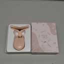 Red Light Therapy for Face and Neck, 7 Color Light Based Face Massager Tool, Portable Skin Care Tool for Firming, Tightening and Lifting (Glossy Pink)