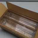STORi SimpleSort 6-Piece Stackable Clear Drawer Organizer Set | 12" x 3" x 2" Rectangle Trays | Narrow Makeup Vanity Storage Bins and Office Desk Drawer Dividers | Made in USA