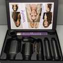 Vincofy 7 in 1 Blow Dryer Brush Set  Hot Air Styler for Fast Drying, Curling, Straightening & Volumizing  Ionic Hair Dryer Brush with 1200W Power  No Heat Damage for All Hair Types  Lilac