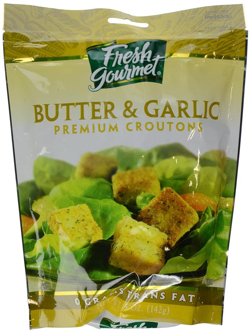 Fresh Gourmet, Butter Garlic Croutons, 5 oz, Best By Jan 25, 2026