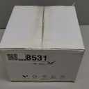 2.5 Quart Non-stick Ceramic Sauce Pan with Lid, Small Milk Pots for Cooking with Pour Spout, Aluminum stock Pot Wood Handle for kitchen, PFAS-Free, White