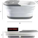 Medical king Foot Spa with Heat and Massage and Jets Includes A Remote Control A Pumice Stone Collapsible Foot Spa Massager with Heat and Massage Bubbles and Vibration