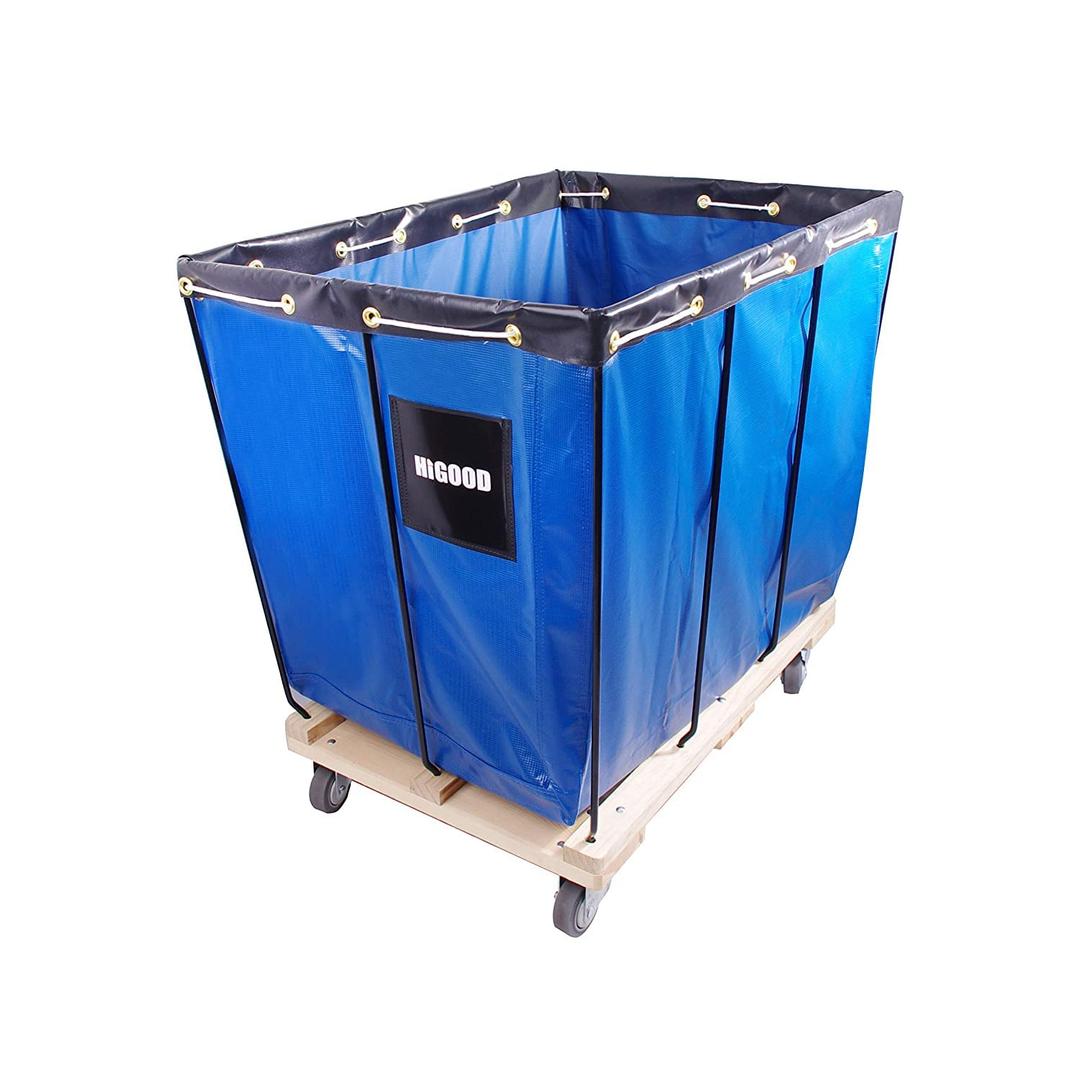 Basket Trucks,Service Carts Blue 8 Bushel Knock Down Truck,Carts, 10.0 cu. ft, 400 lb, 34" L X 22" W X 30.5" H Capacity