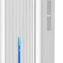 Dehumidifier,95OZ Dehumidifier for Home 1000 Sq.Ft - Quiet with Auto Shut Off & Relaxing 7 Color Ambient Light,Ideal for Livingroom, Bedroom, Basement (White/Black)