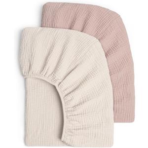Lulu Moon Muslin Crib Sheets - Fitted Crib Mattress Sheets for Boys and Girl - 28"x 52", 2 Pack