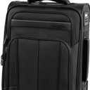 Perry Ellis Charleston Lightweight Spinner Carry-On Luggage, Black