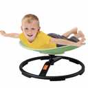 VEVOR Kids Swivel Chair, 220 LBS Capacity, Sensory Spinning Chair, Autistic Kids Sensory Toy with NonSlip Metal Base, Toddler Sit and Spin for Coordination Balance Focus Training Green