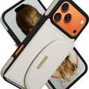 Keallce Wallet Case for iPhone 17 Pro Max 6.9'', Flip Case with RFID Blocking Card Holder Slots Kickstand, PU Leather Protective Folio Cover for Women, Beige