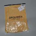 Girl's Dress, Mini Checkered Dress Sleeveless for Girl, Summer Gingham Sling Strap Sundress Age 4-13 (Yellow)