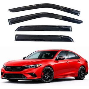 KPY Rain Guards Fit for 2018-2023 Honda Accord, Out-Channel Window Visors Vent Wind Deflectors 4PC, Car Accessories for 18-23 Accord (Sedan Only)