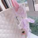 Jamortty Cute Carabiner Strawberry Shape Carabiner Clip Narutomaki Key Clips Keychain for Small Item Pendant Bag Decoration