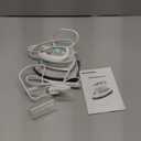 BEAUTURAL Mini Travel Steam Iron for Clothes with Dual Voltage, Temperature Control, Non-Stick Soleplate and Cord Storage, Ideal for Sewing, Quilting and Handcraft (White)